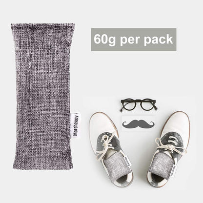 Natural Bamboo Charcoal Bags, Shoe Deodorizer and Odor Remover / Eliminatorr, 10